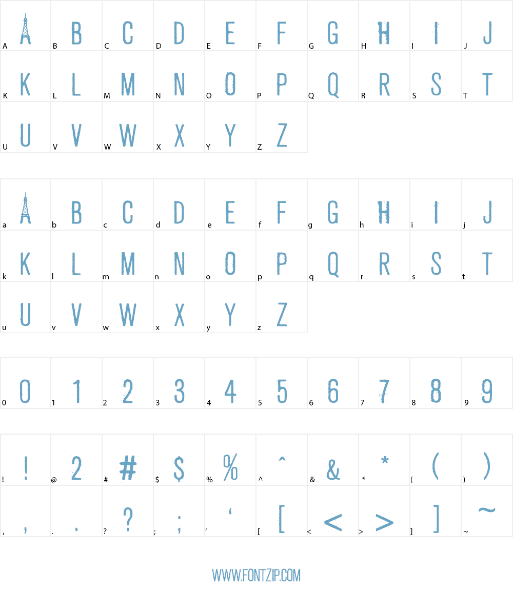 PRAY FOR PARIS Font Character